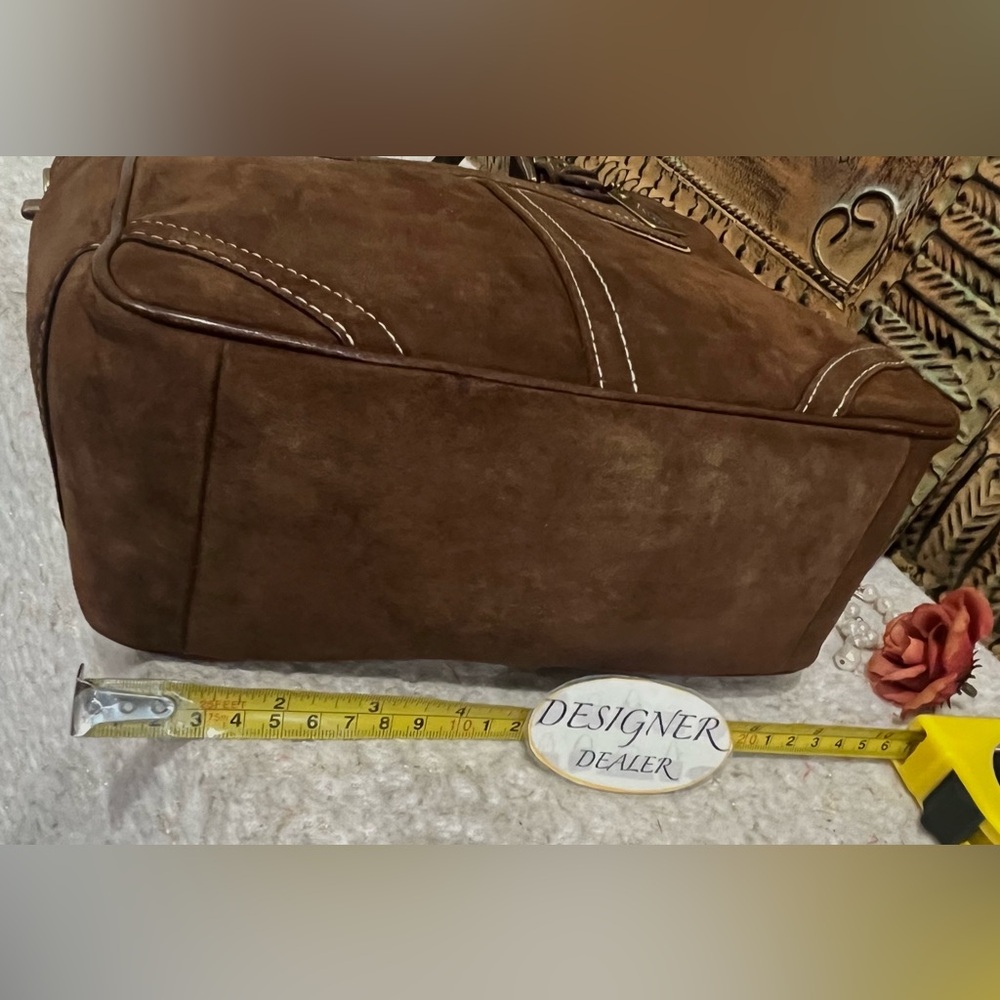 COACH Vintage Brown Suede Lunch Tote Bag 10410 NWT - Picture 8 of 13